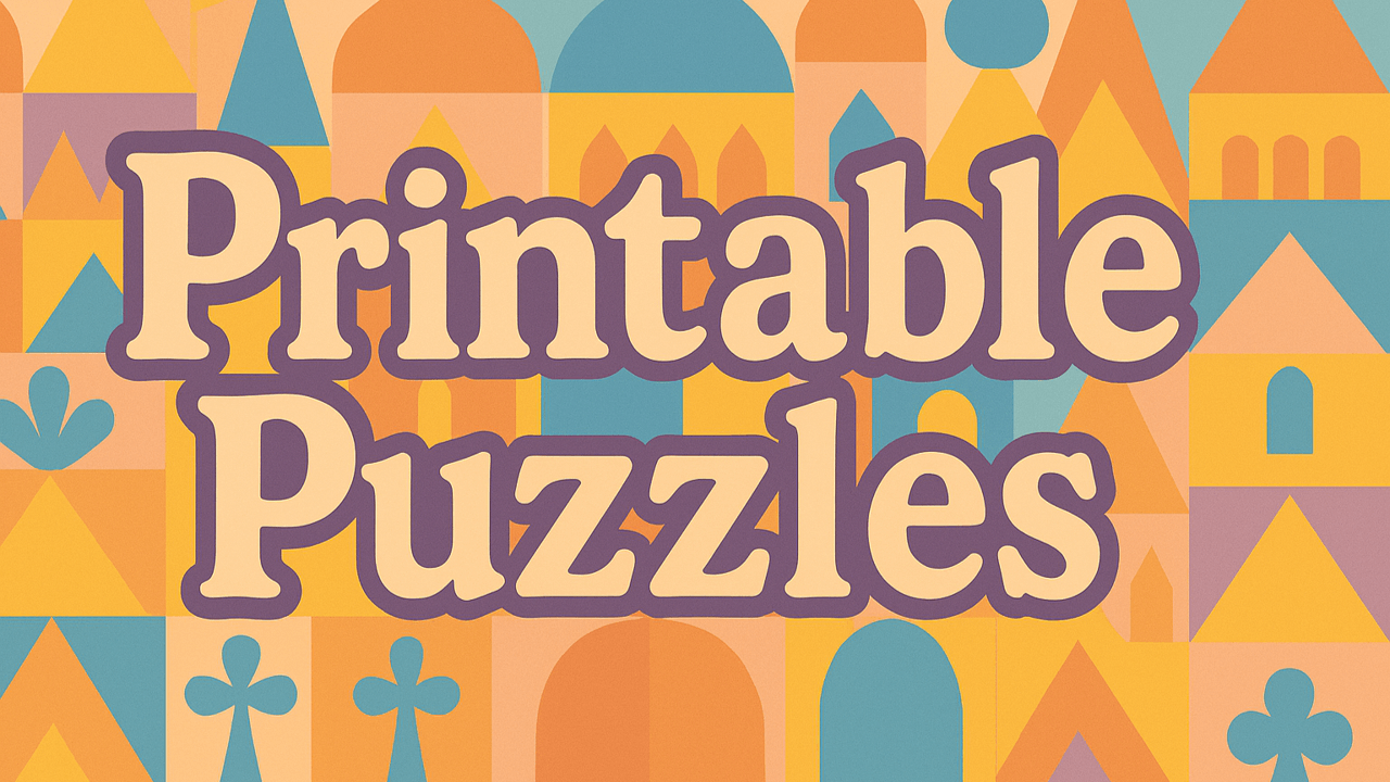 printable puzzles banner