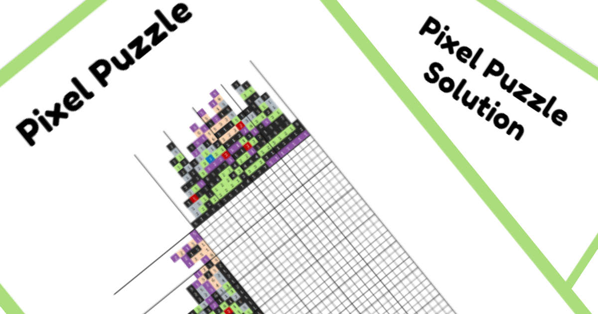 Free Printable Pixar Nonogram Puzzle Buzz