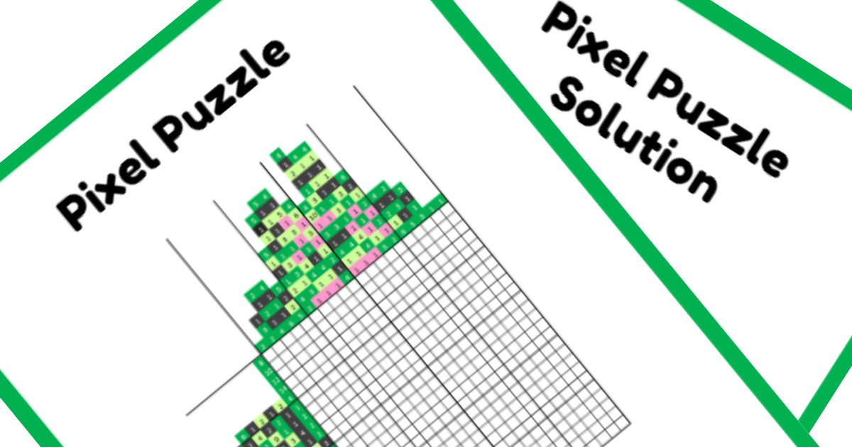 Free Printable Pixar Nonogram Puzzle Disgust