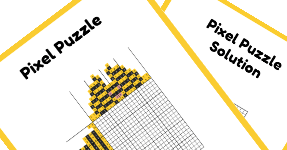 Free Printable Pixar Nonogram Puzzle Dug