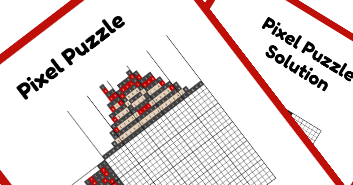 Classic Character Nonogram PDF Puzzle Preview - Minnie