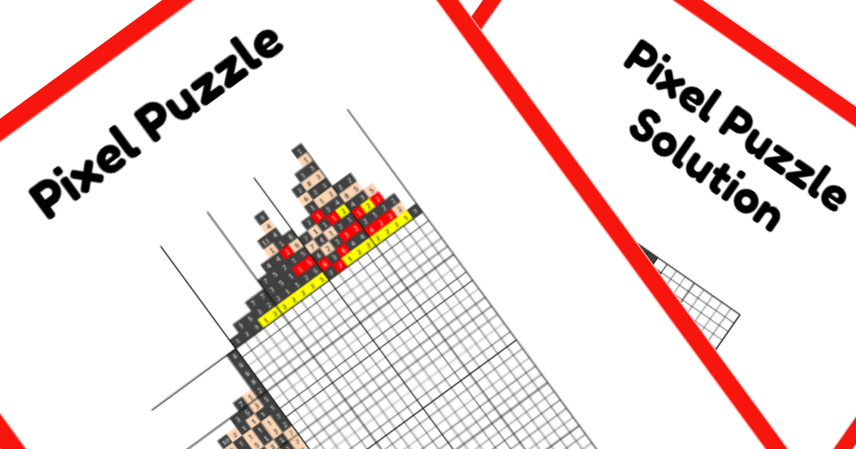 Classic Character Nonogram PDF Puzzle Preview - Mickey