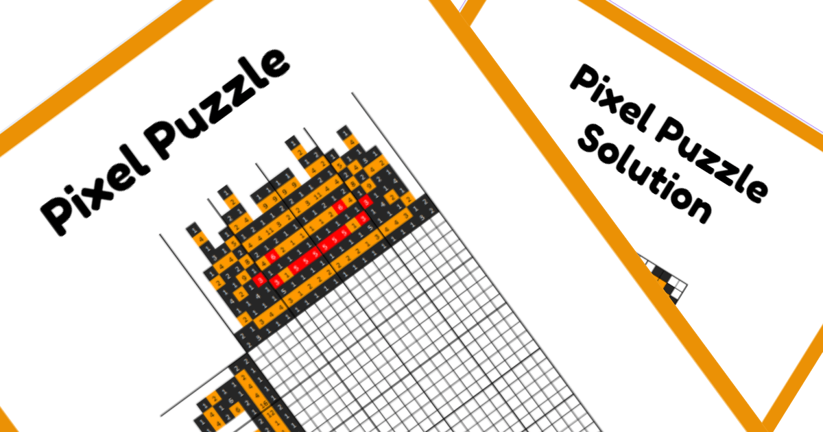 Classic Character Nonogram PDF Puzzle Preview - Pooh