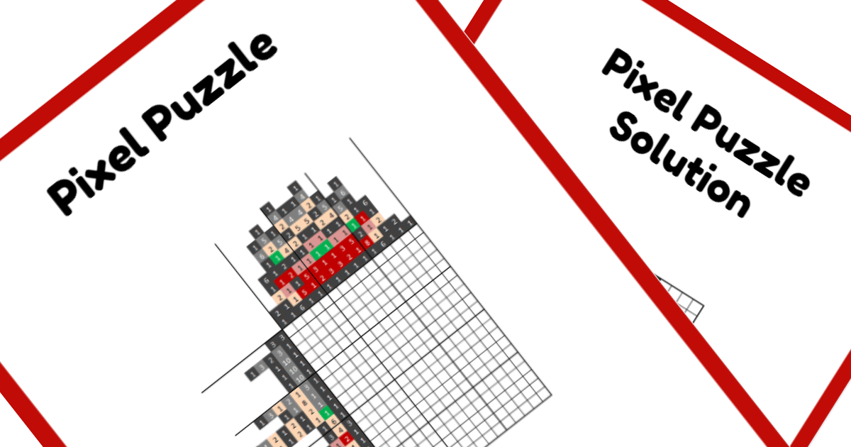 Animated Nonogram PDF Puzzle Preview - Lady Tremaine