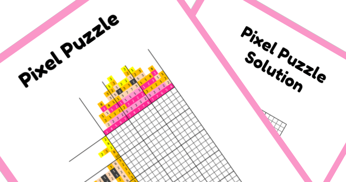 Princess Nonogram PDF Puzzle Preview - Aurora