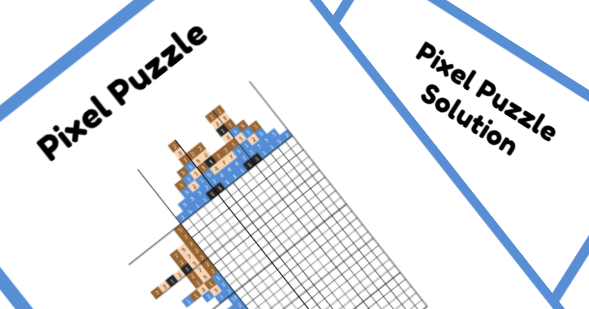 Princess Nonogram PDF Puzzle Preview - Belle
