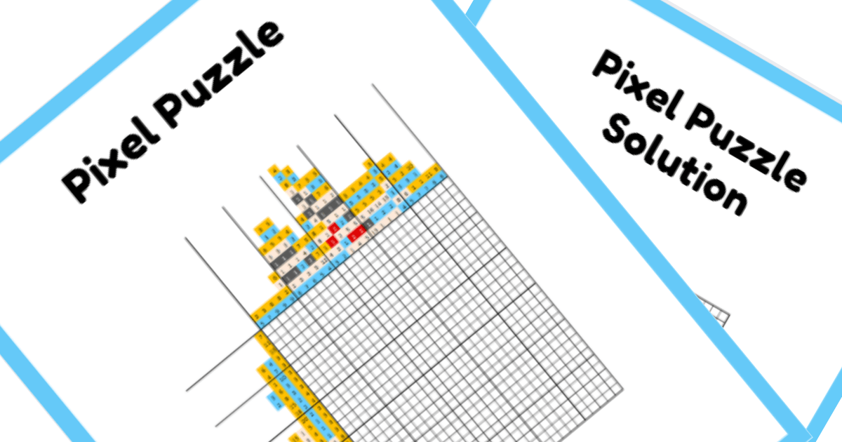 Princess Nonogram PDF Puzzle Preview - Cinderella