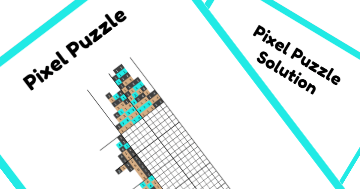 Princess Nonogram PDF Puzzle Preview - Jasmine