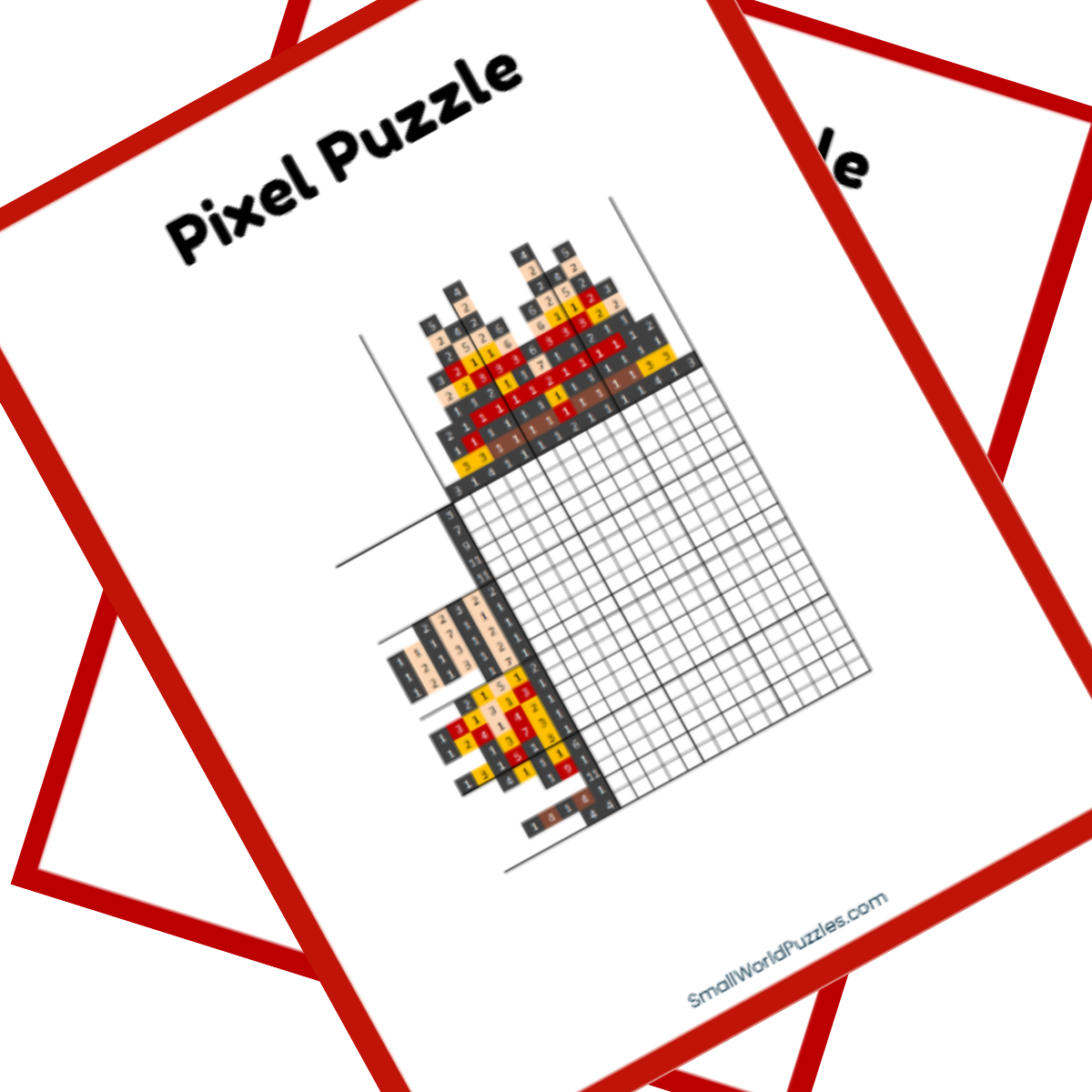 Free Printable Nonogram Puzzle PDF Gaston