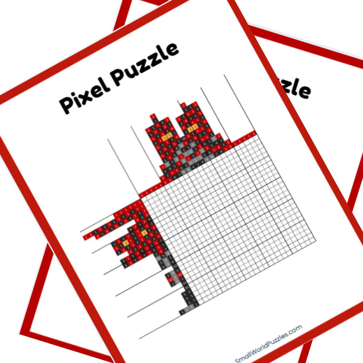 Free Printable Star Wars Nonogram Puzzle Darth Maul