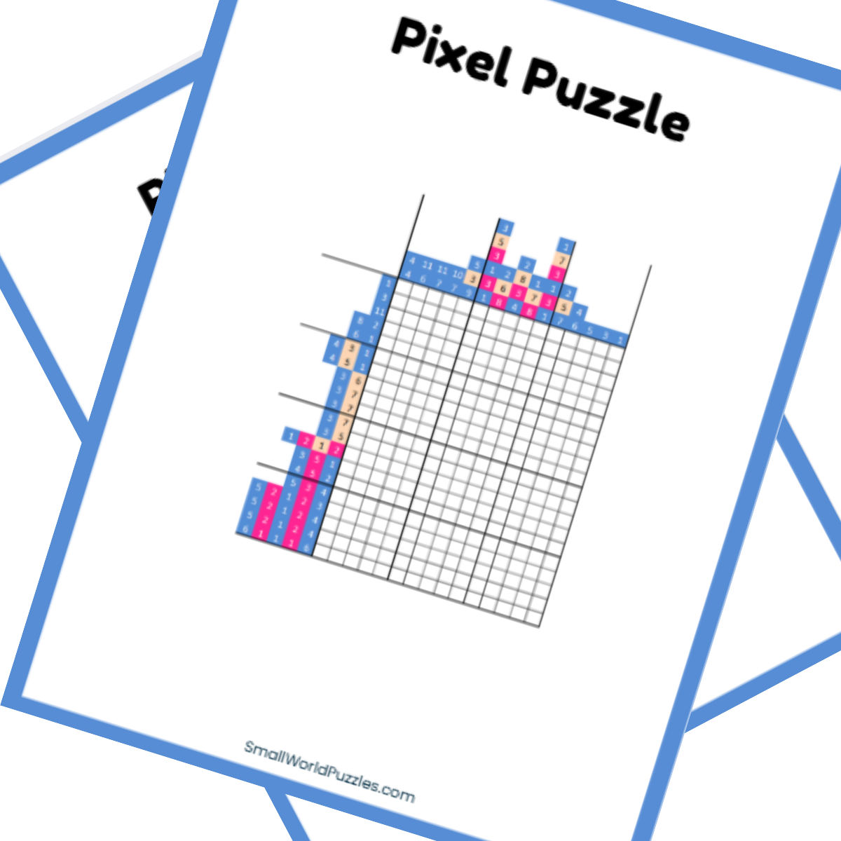 Free Printable Nonogram Puzzle PDF Classic Animation