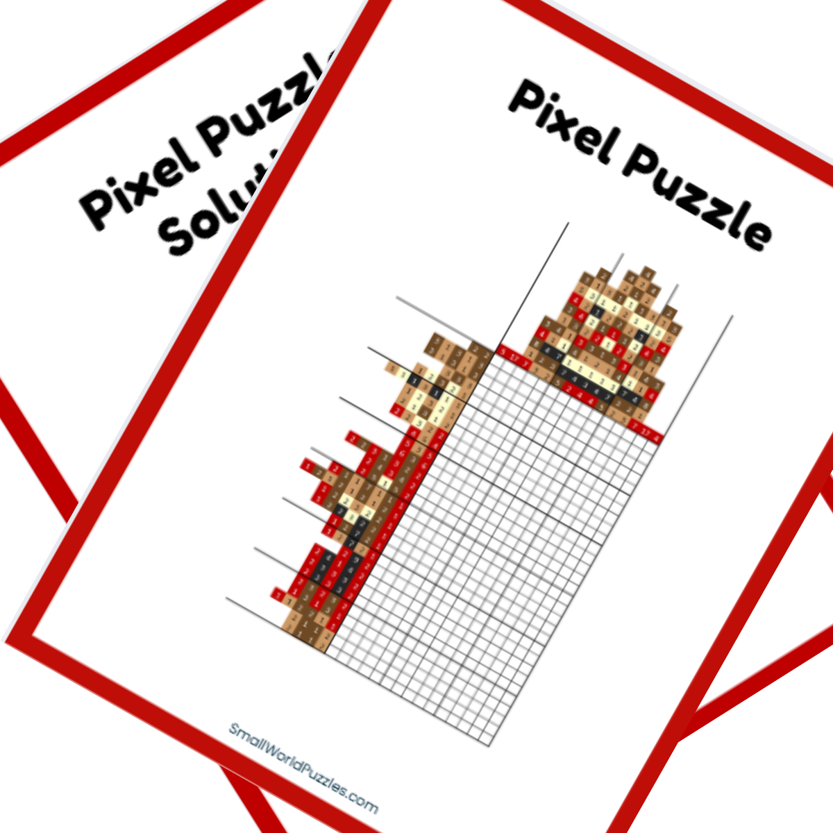 Free Printable Disney Animated Nonogram Puzzle Beast