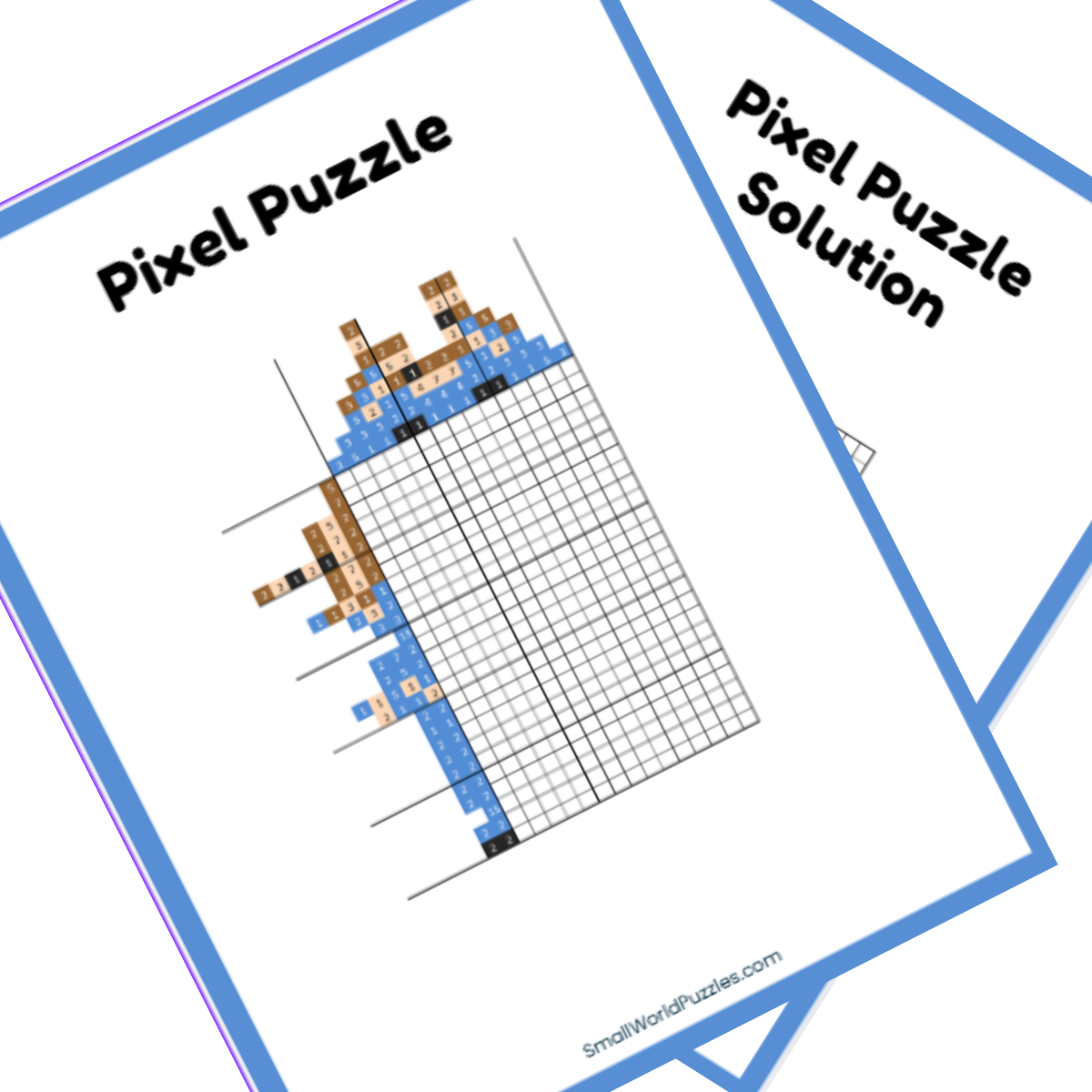 Free Printable Disney Nonogram Princess - Belle