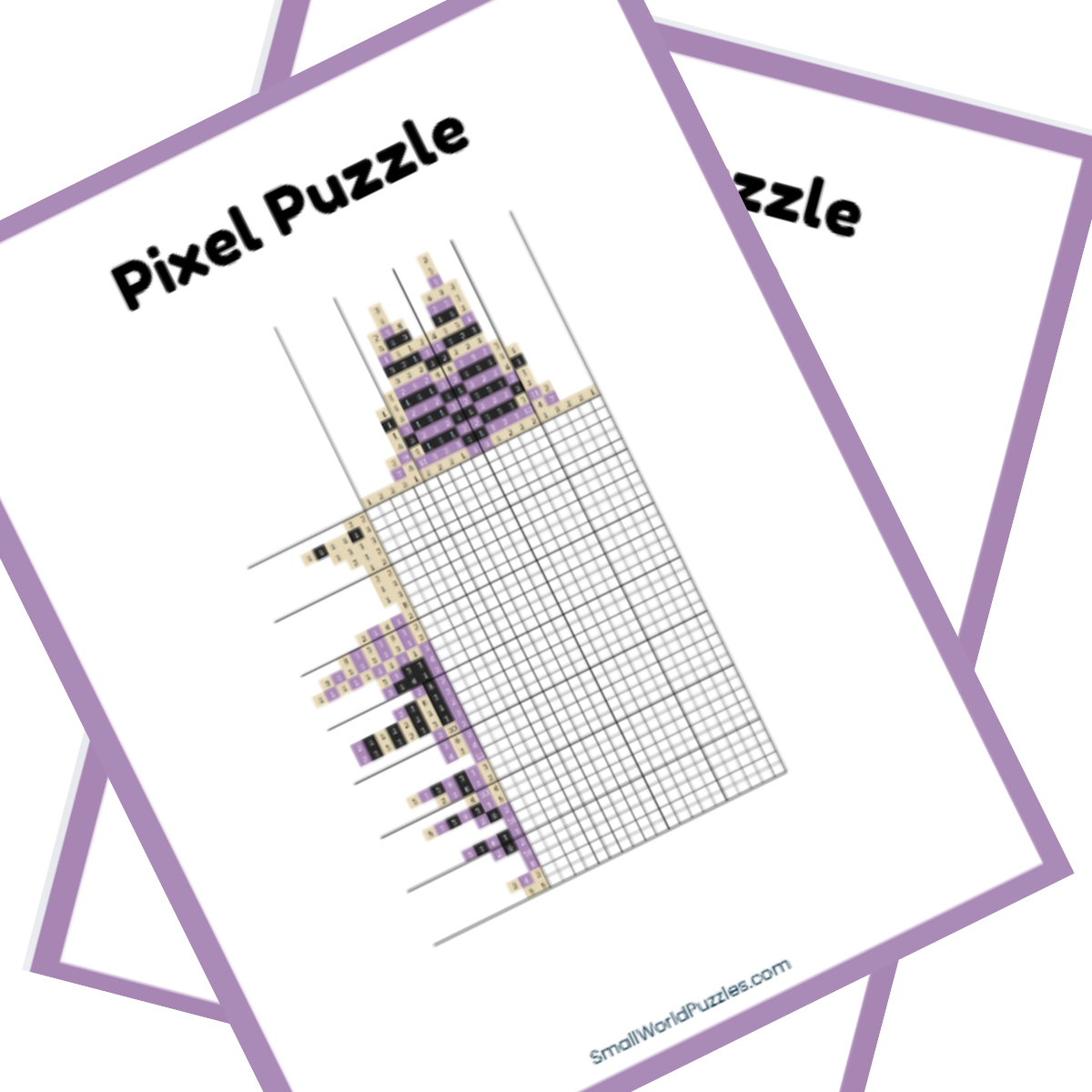 Free Printable Disney Pixar Nonogram Puzzle - Boo