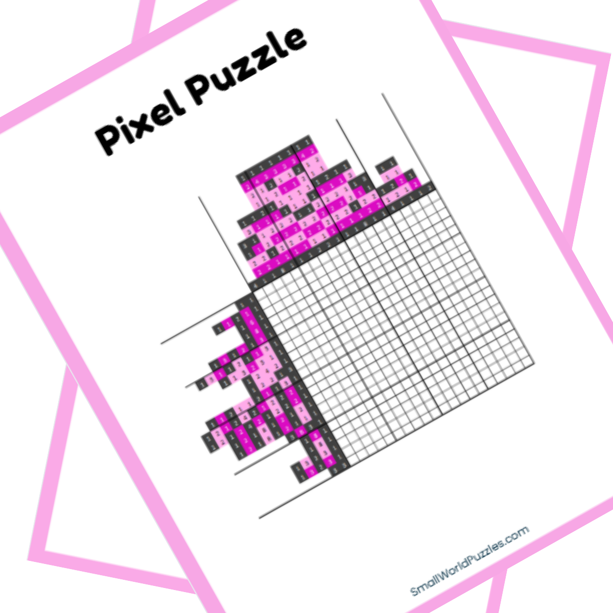 Free Disney Nonogram Printable Puzzle Cheshire Cat
