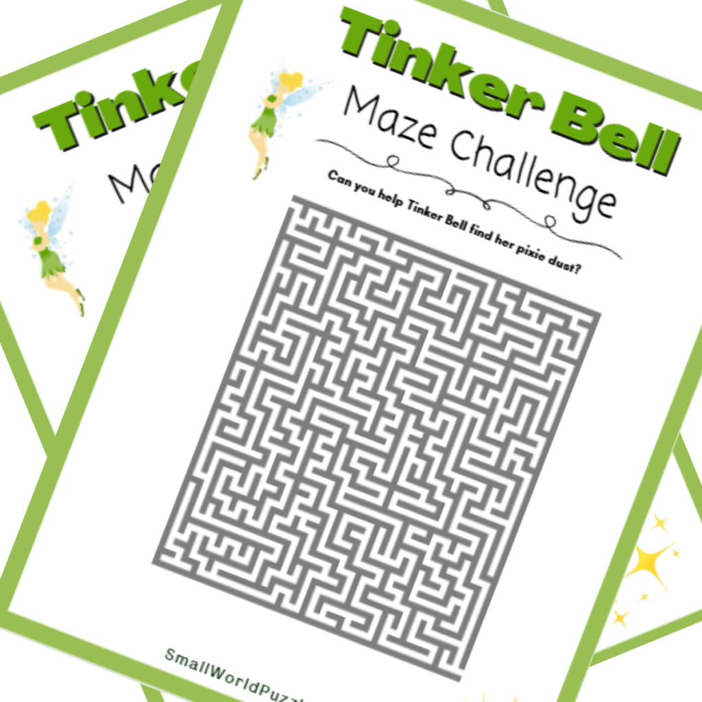 Tinker Bell Inspired Printable Maze