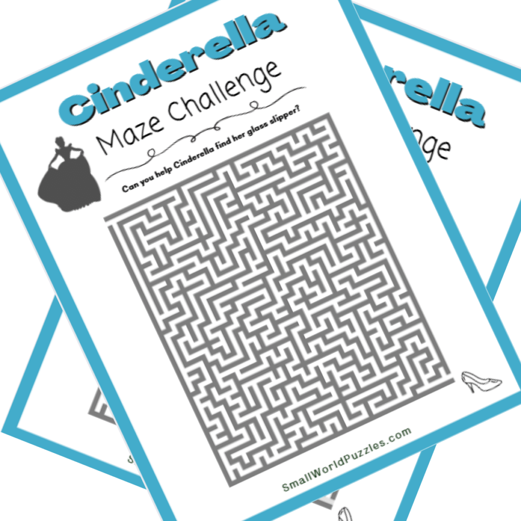 Cinderella Inspired Free Printable Maze