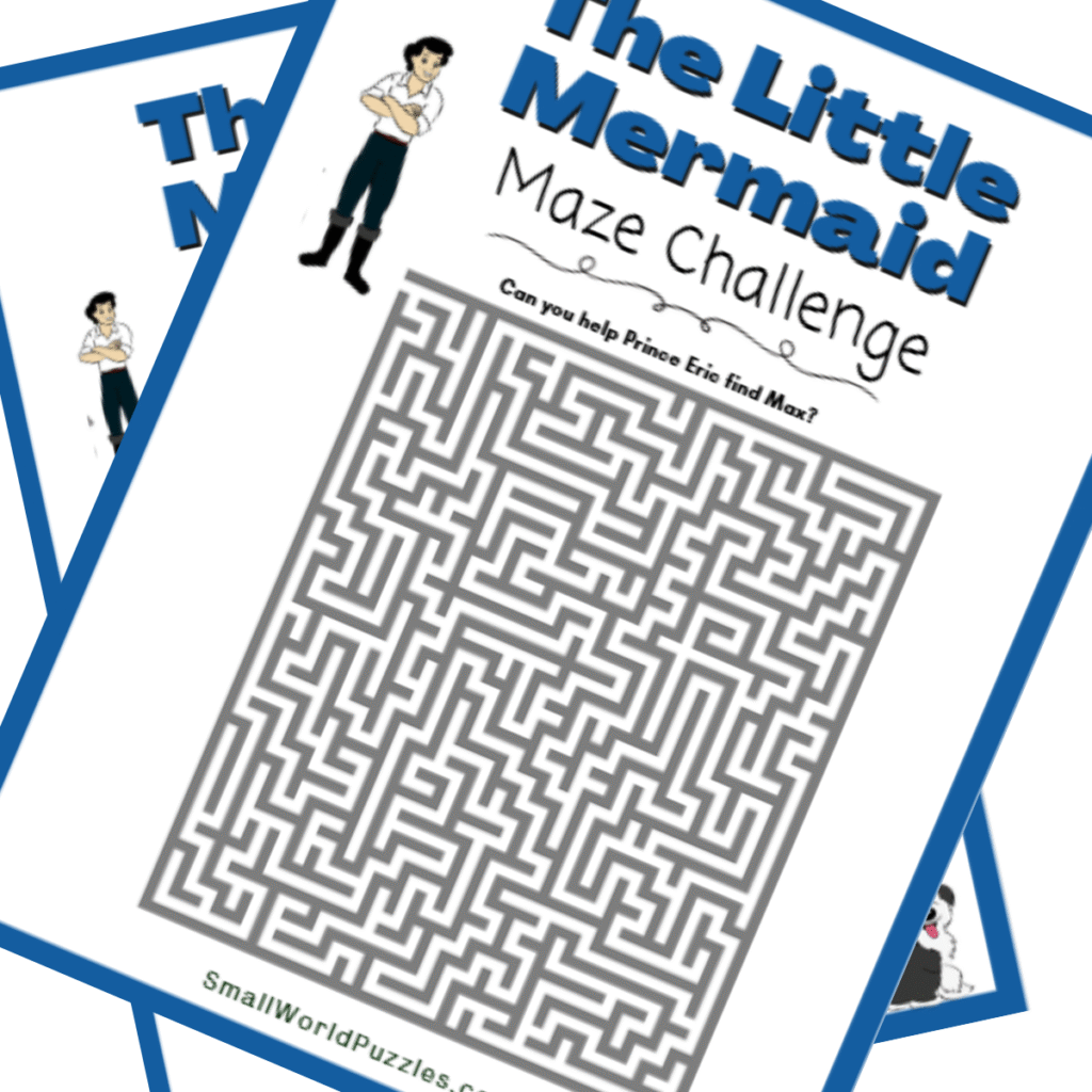 Little Mermaid Ocean Adventure Printable Maze