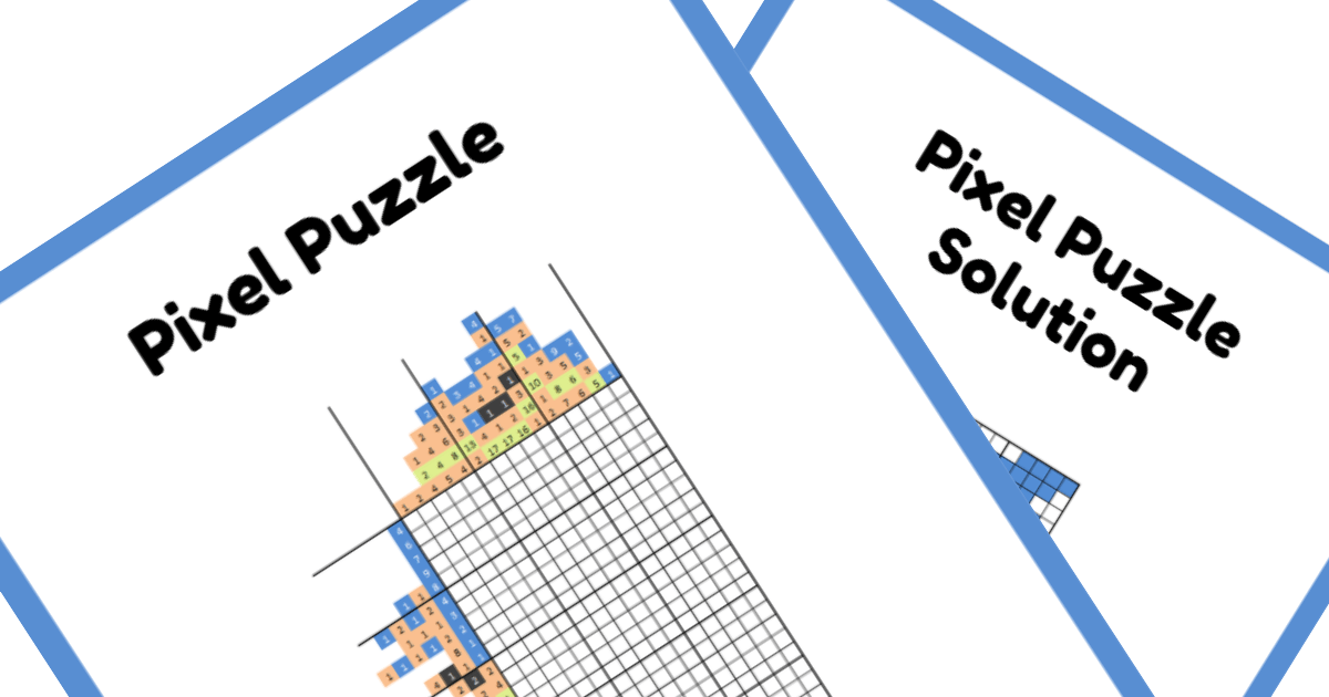 Free Printable Nonogram PDF Puzzle Joy