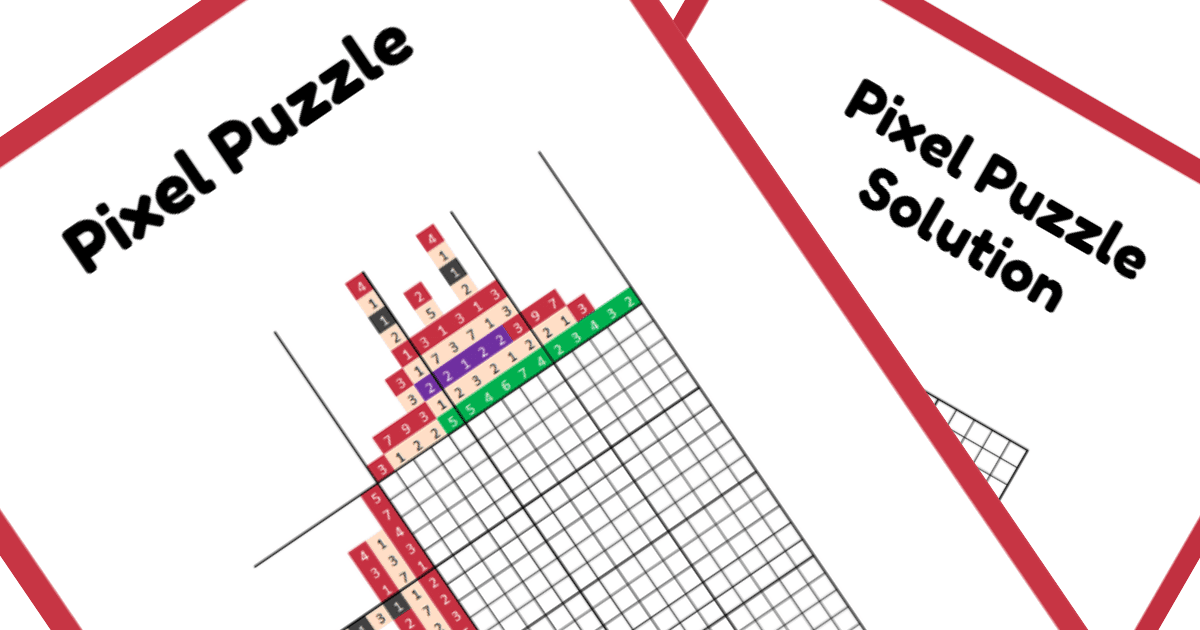 Princess Nonogram PDF Puzzle - Ariel