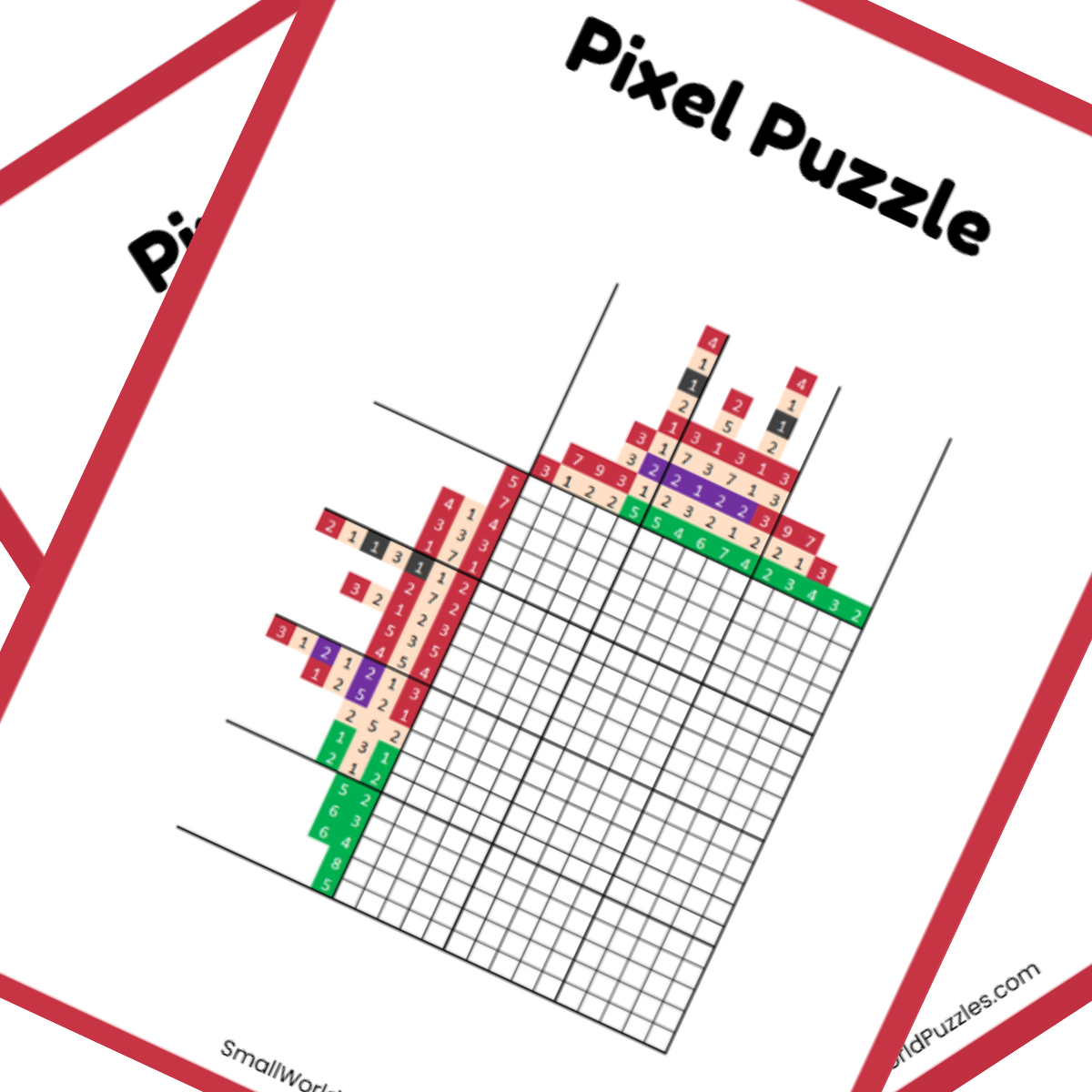 Free Printable Nonogram PDF Princess Ariel