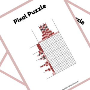 Free Printable PDF Nonogram Puzzle Piglet