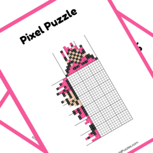 Free Printable PDF Nonogram Puzzle Minnie