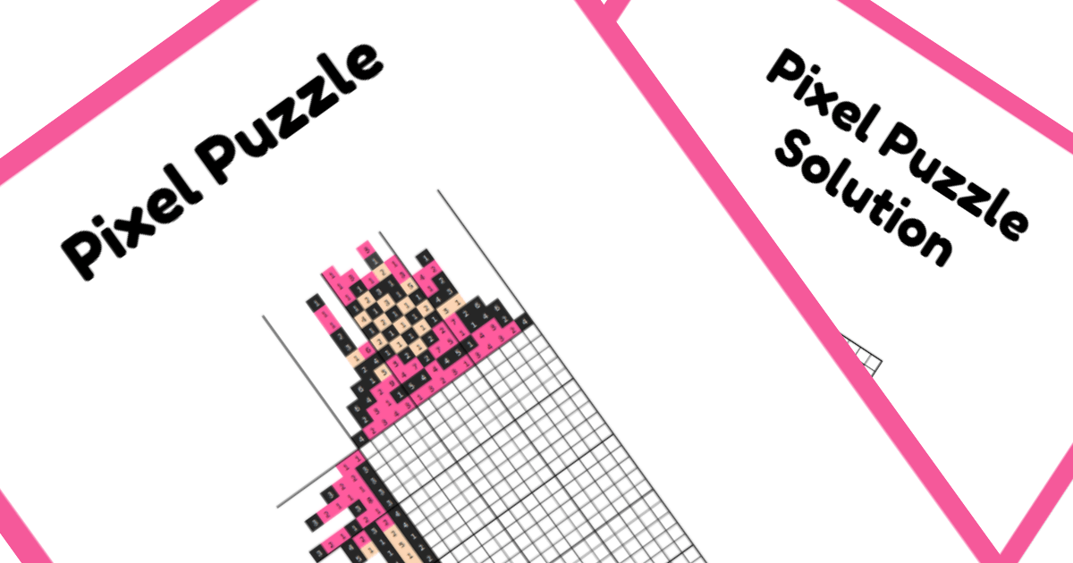 Free Printable PDF Nonogram Puzzle Minnie