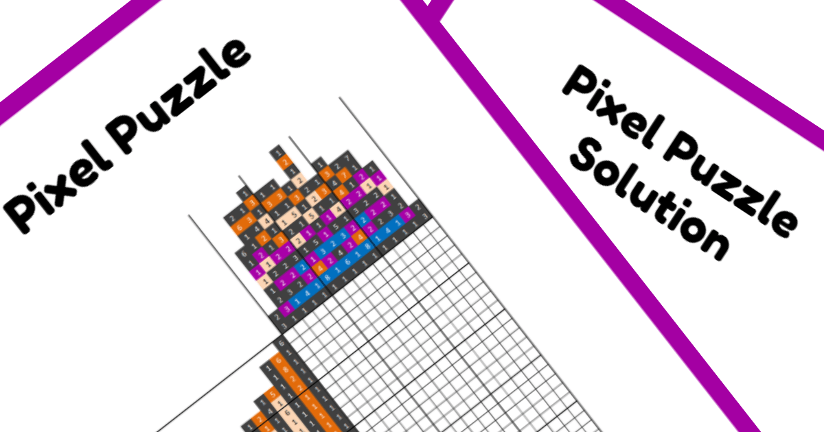 Free Printable PDF Nonogram Puzzle Princess Anna