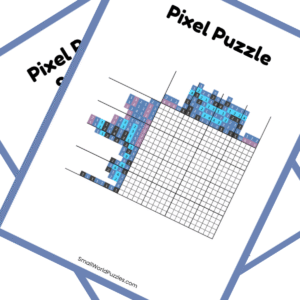 Animated Nonogram PDF Puzzle Preview - Stitch