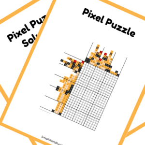 Animated Nonogram PDF Puzzle Preview - Timon