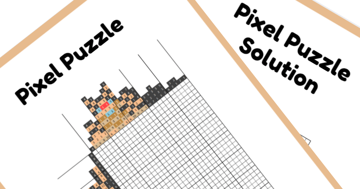 Princess Nonogram PDF Puzzle Preview - Pocahontas