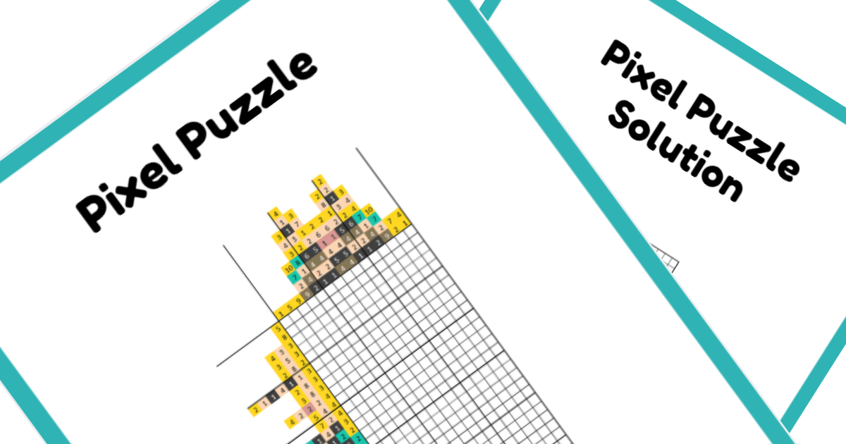 Animated Nonogram PDF Puzzle Preview - Cinderella