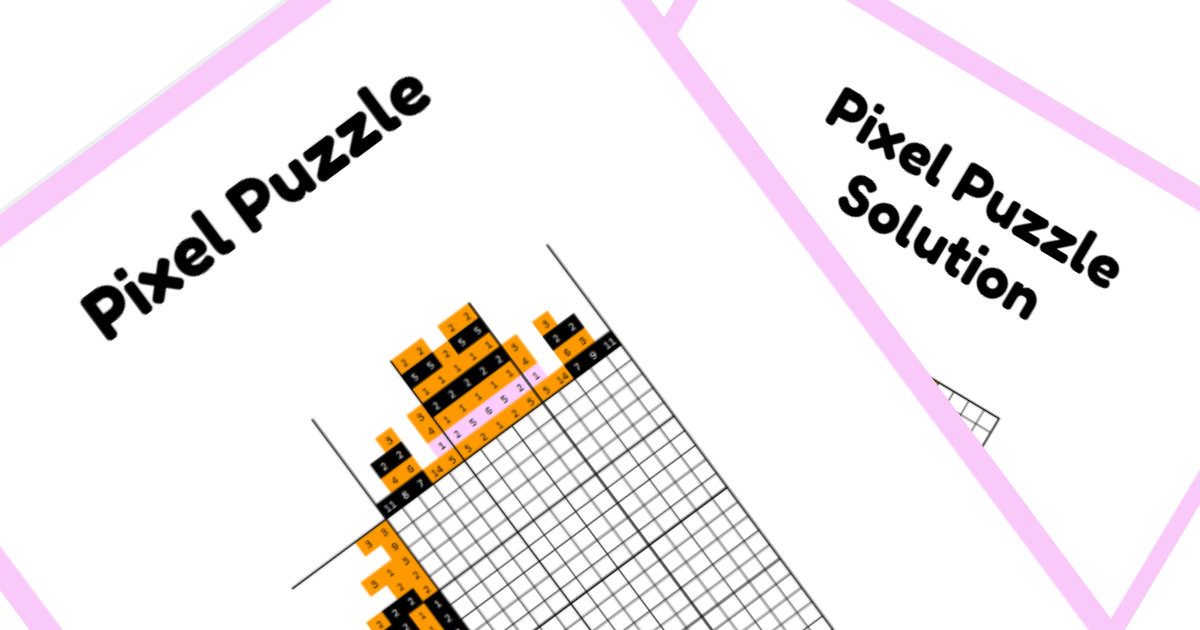 Classic Character Nonogram PDF Puzzle Preview - Pluto