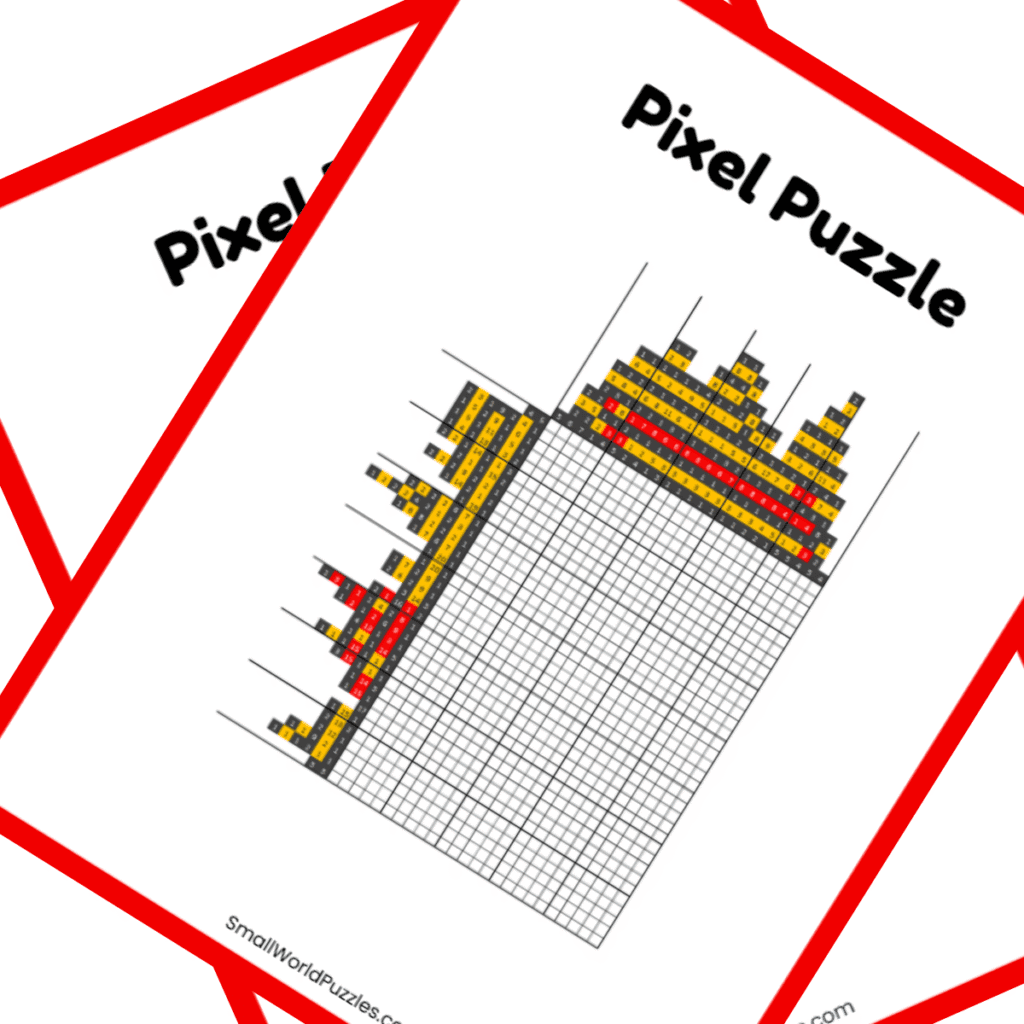 Animated Character Nonogram PDF Puzzle - Pooh Animated Character Nonogram PDF Puzzle - Pooh