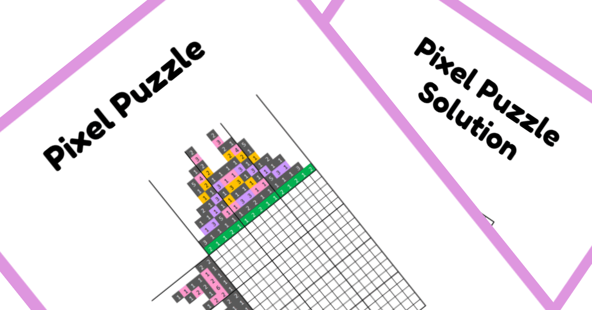 Nonogram PDF Puzzle - Daisy