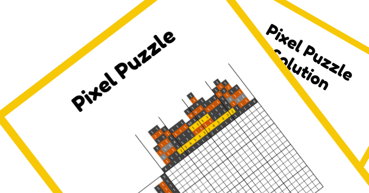 Animated Character Nonogram PDF Puzzle - Fantasia