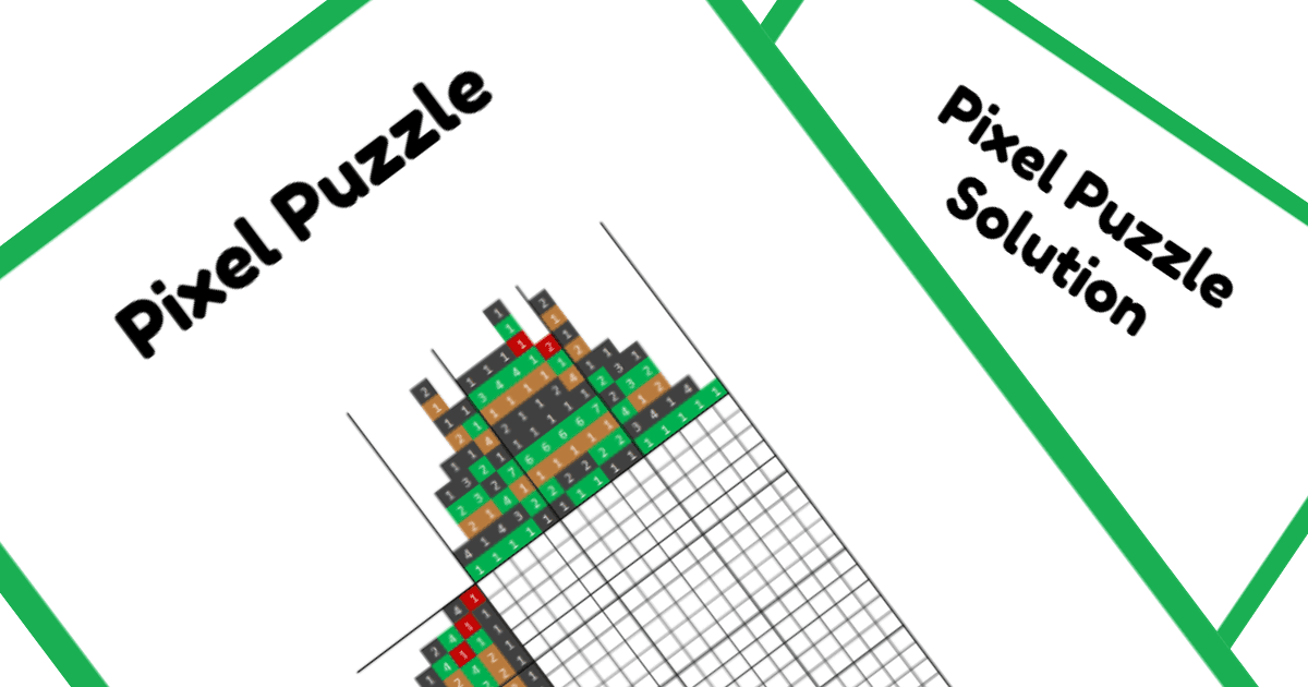 Nonogram PDF Puzzle - Little John Robin Hood