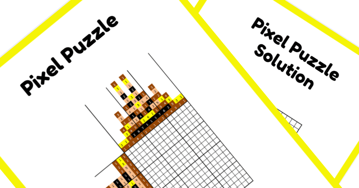Nonogram PDF Puzzle - Cogsworth