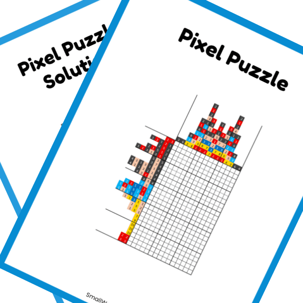 Nonogram PDF Puzzle - Snow White