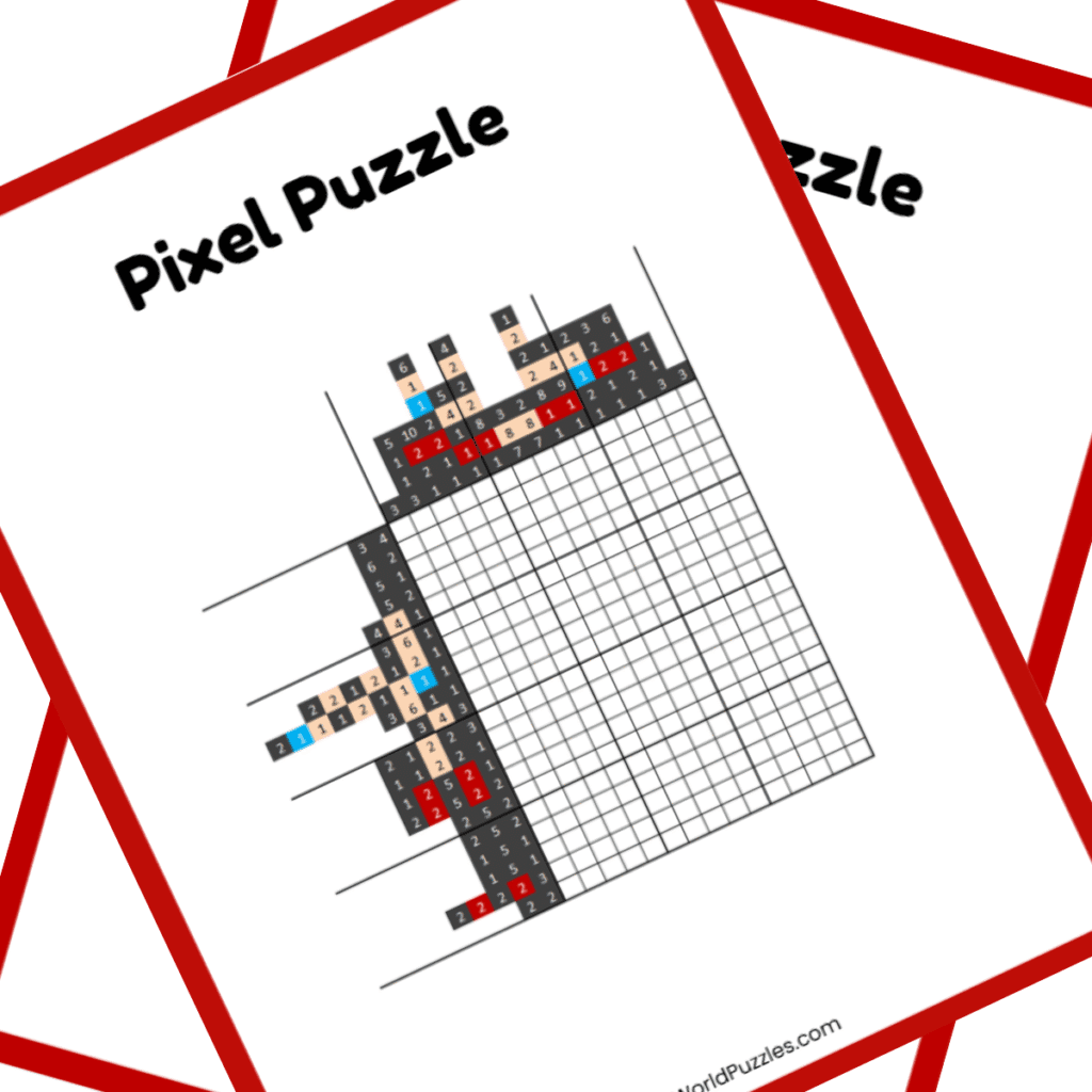 Animated Character Nonogram PDF Puzzle - Cruella De Vil