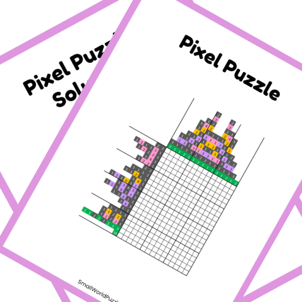 Nonogram PDF Puzzle - Daisy Nonogram PDF Puzzle - Daisy