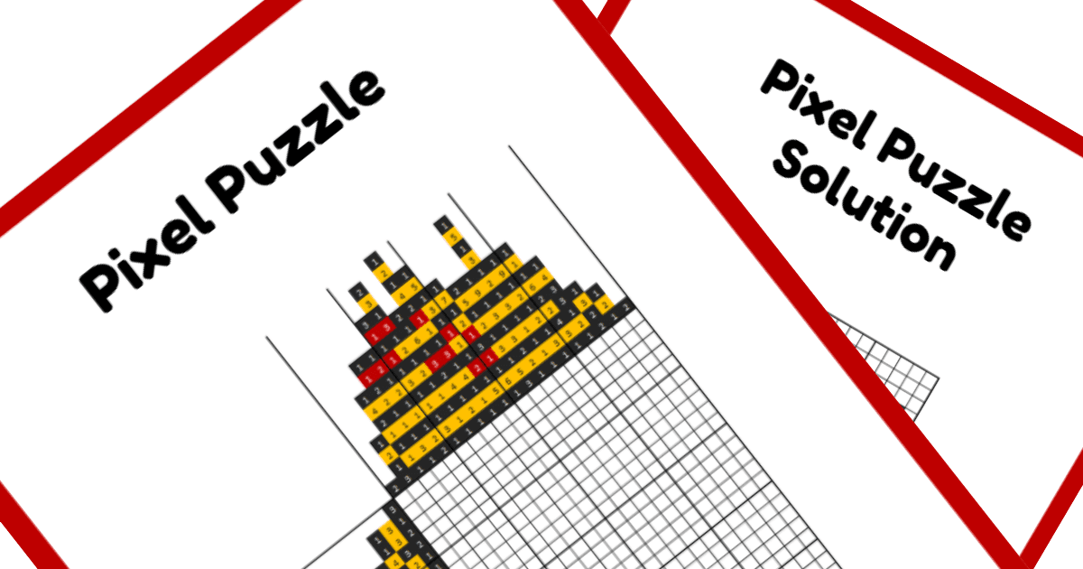 Nonogram PDF Puzzle - Winnie the Pooh