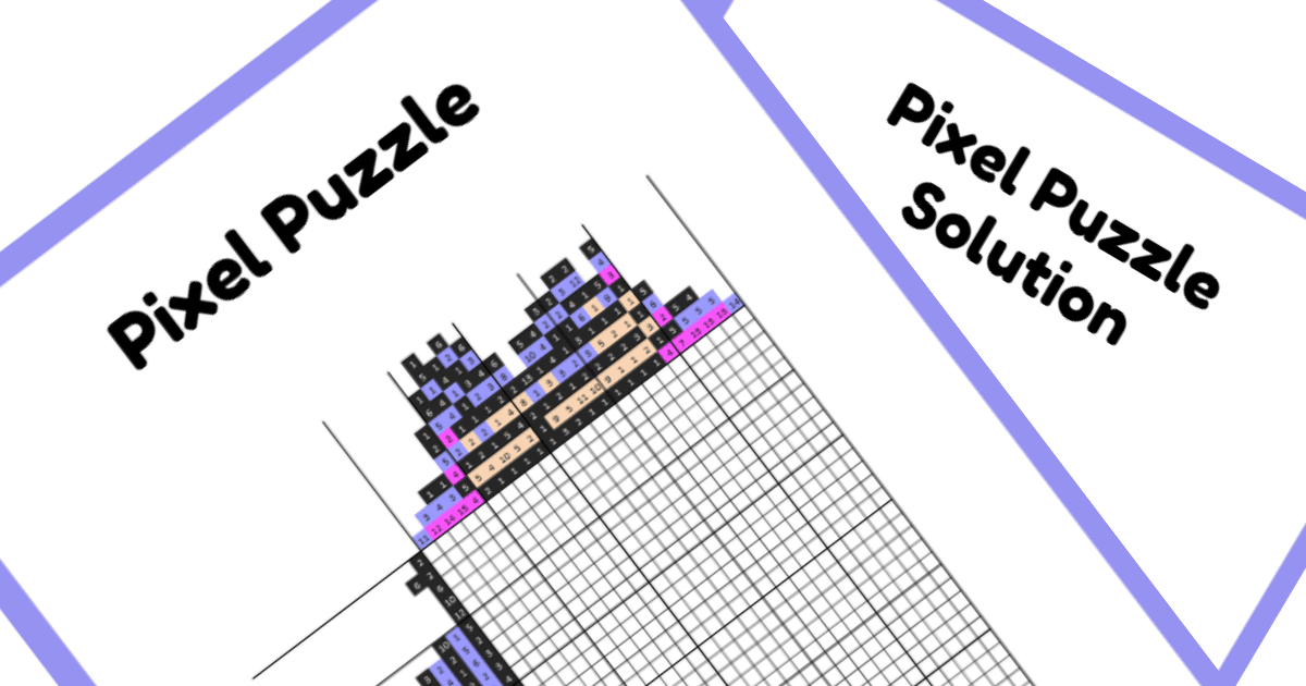 Nonogram PDF Puzzle - Eeyore