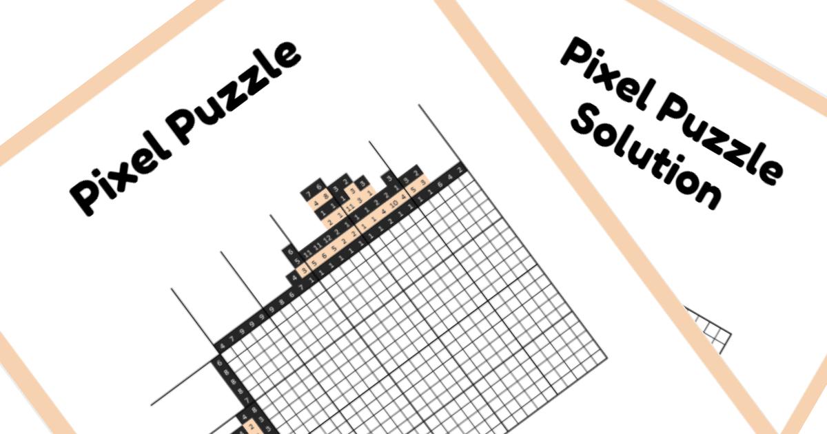 Nonogram PDF Puzzle - Mickey