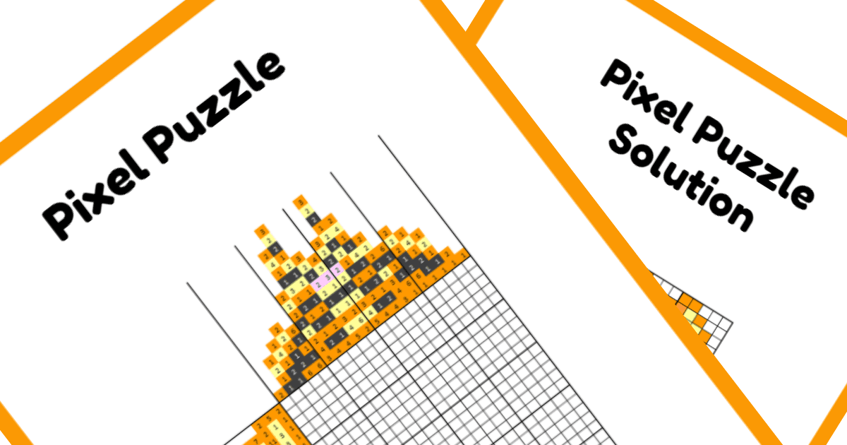 Nonogram PDF Puzzle - Tigger